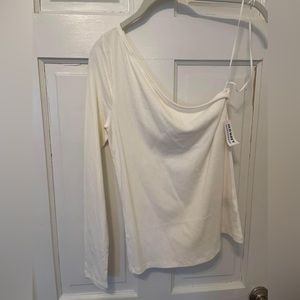 NWT one sleeve top